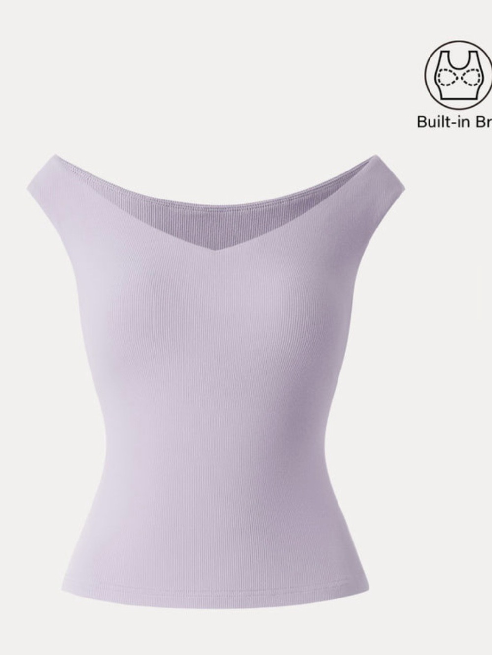 OGL PLANTIVE WIDE SHOULDER LILAC TOP NWT